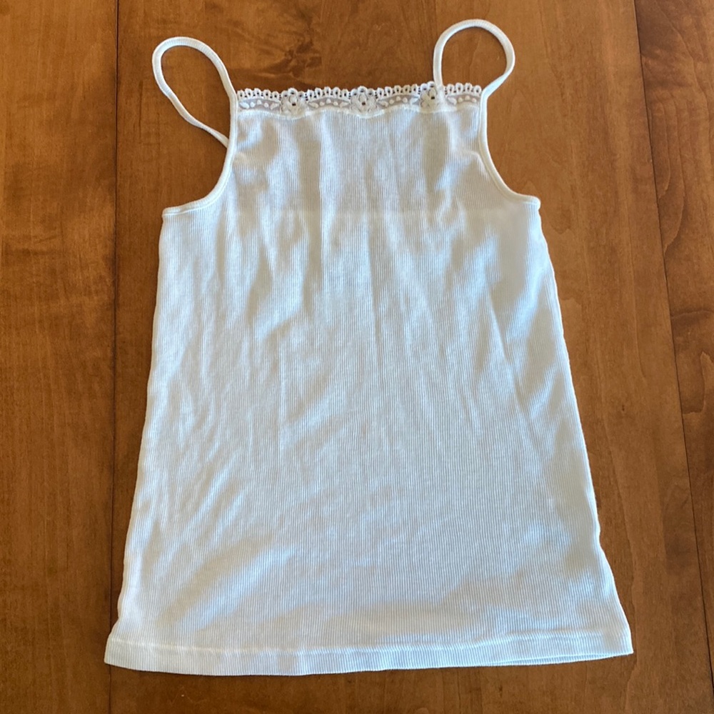 Teens Sonoma White Lace Embellished Tank Top